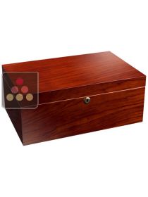 Compact Cigar Humidor - Cherry wood lacquer
 Adorini