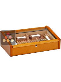 Glazed Cigar humidor - Mahogany veneer  Adorini