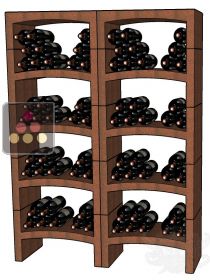 Natural clay racks for 104 bottles CAVINO