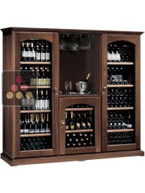 Combination of 3 Single temperature wine cabinets for storage or service CALICE