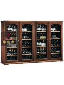 Combination of 4 single temperature wine cabinets for service or storage  CALICE
