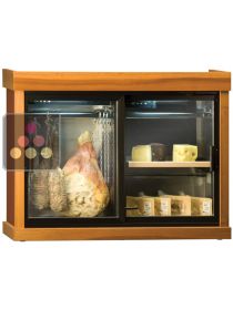 Combination of cold meat & cheese cabinets with sliding doors CALICE