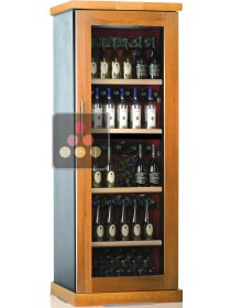 Dual temperature wine cabinet for service and storage CALICE