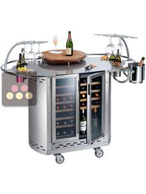 Beverage center with 2 operating temperatures wine cabinet - left and right CALICE