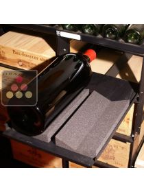 Set of 6 foam mats for magnum bottles  RACK IN BLACK