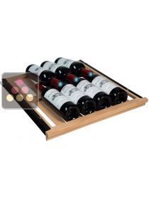 Beechwood sliding shelf for wine cabinets in the Tradition range La SOMMELIERE