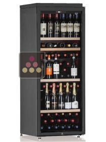 Freestanding multi temperature wine cabinet for service and storage - Vetical bottle display CALICE