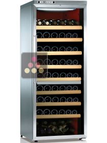 Dual temperature wine cabinet for storage and service CALICE