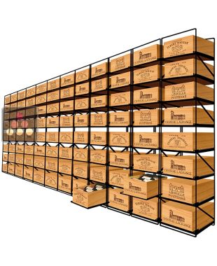 The only solution for storing 96 cases of wine and 1152 bottles MODULORACK