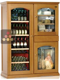 Gourmet combination : Single-temperature wine cabinet, cheese cabinet & cold meat cabinet CALICE