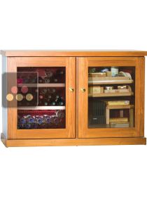 Combined wine service cabinet and cigar humidor
 CALICE