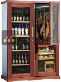 Gourmet combination : wine cabinet, cigar humidor & cold meat cabinet CALICE