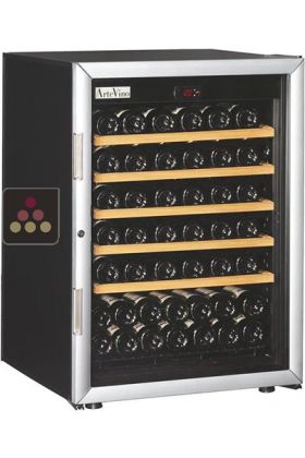 Single temperature wine ageing and storage cabinet - Sliding shelves