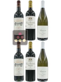 Selection of 4 Red Wines and 2 White Wines - White Loire & Red Bordeaux Sélection Vin