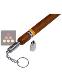 Oval cigar punch - polished steel Adorini