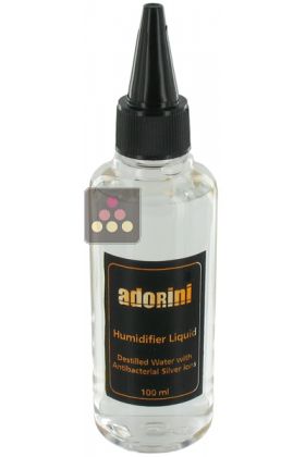 Bottle of distilled water with antibacterial silver ions
