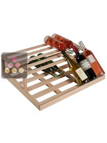 Beechwood presentation shelf for large models from the Tradition range of wine cabinets La SOMMELIERE