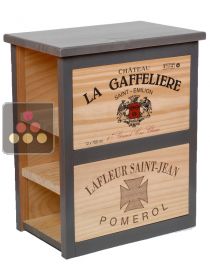 Wooden storage rack for 6 bottles CAVIDÉCO PIERRE GOUJON