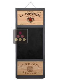 Vertical Board - grey with slate & 2 labels CAVIDÉCO PIERRE GOUJON