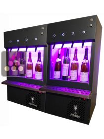 Two wine dispensers for 8 bottles with nitrogen storage system ADVINEO