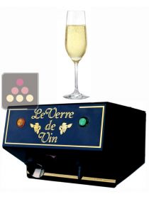 COMPACT preservation system for opened sparkling wine bottles LE VERRE DE VIN