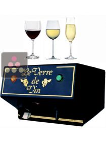 COMPACT preservation system for opened wine & sparkling wine bottles LE VERRE DE VIN