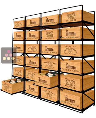 The only solution for storing 24 cases of wine and 288 bottles MODULORACK