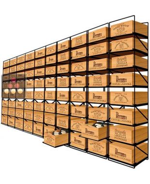 The only solution for storing 80 cases of wine and 960 bottles MODULORACK