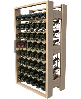 Wooden storage rack for 48 bottles VISIORACK