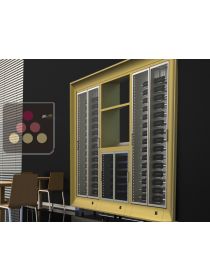 Combination of three modular multipurpose wine cabinets with storage unit  - built in CALICE DESIGN