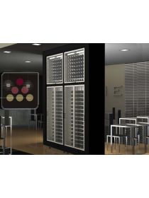 Combination of 4 modular multi purpose wine cabinets in an island unit CALICE DESIGN