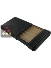 Black leather cigar humidor - small Ma Cave à Cigares