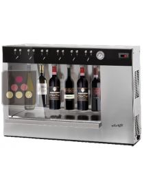 Single temperature 6-bottle wine dispenser with storage system WINE TASTE