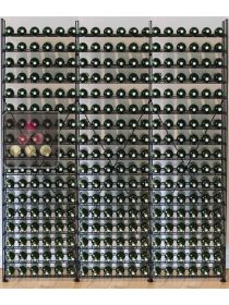 Modular metallic storage units for 306 bottles ARCHITECTURE INTERIEURE DU VIN