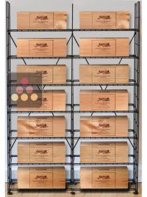 Storage solution for 14 wine cases ARCHITECTURE INTERIEURE DU VIN