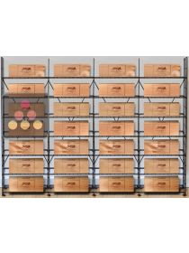 Storage solution for 28 wine cases ARCHITECTURE INTERIEURE DU VIN