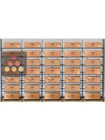 Storage solution for 35 wine cases ARCHITECTURE INTERIEURE DU VIN