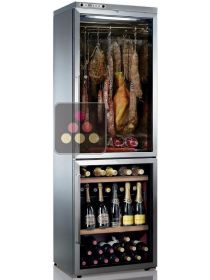 Combined wine service, cold meat and cheese cabinet CALICE