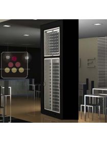 Combination of 2 modular multipurpose wine cabinets in an island unit CALICE DESIGN