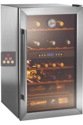 Dual temperature wine service cabinet