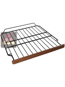 Steel wire storage shelf with wooden front for ACI-CLI810 wine cabinet CLIMADIFF