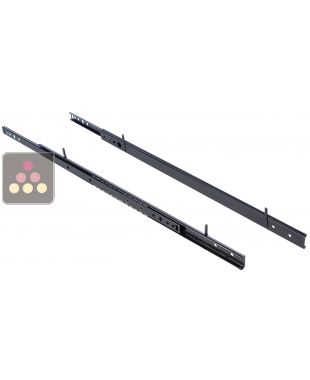 Set of 2 rails for 1 sliding shelf CLIMADIFF