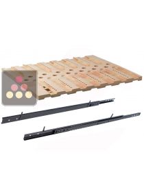 Sliding shelf Collector reversible - bordeaux / burgundy CLIMADIFF