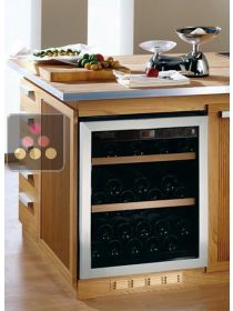 Mono-temperature Wine Cabinet for preservation or service - can be built-in - Left side hinges TRANSTHERM