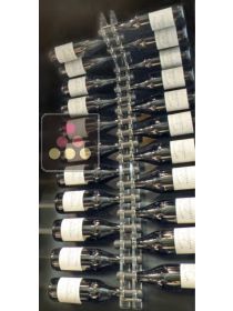 Wine Rack in Clear Plexiglass for wall and ceiling for 22 bottles SOBRIO