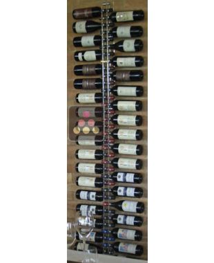 Wall Wine Rack in Clear Plexiglass for 38 bottles - (optional LED lighting) SOBRIO