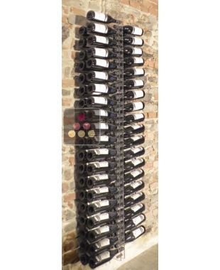 Wall Wine Rack in Clear Plexiglass for 92 bottles - (optional LED lighting) SOBRIO