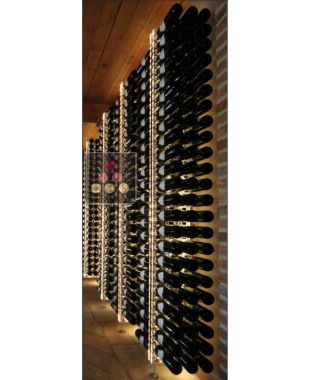 Wall Wine Rack in Clear Plexiglass for 138 bottles - (optional LED lighting) SOBRIO