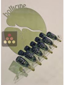 Wall Mounted Bottle Rack in Plexiglass for 6 champagne bottles SOBRIO
