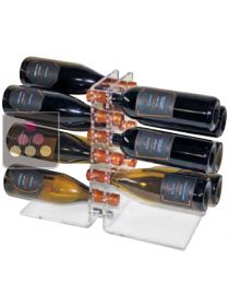 Free Standing Wine Rack in Plexiglass for 12 bouteilles SOBRIO